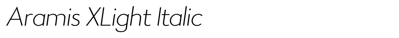 Aramis XLight Italic